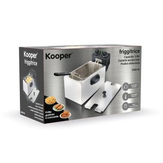 Kooper Φριτέζα Λαδιού 3L από Ανοξείδωτο Ατσάλι, 2000 W 5925044