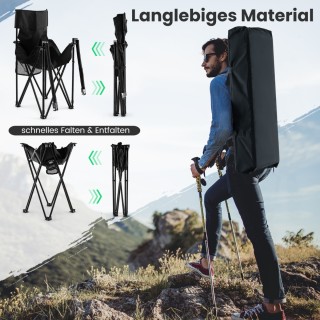 Costway  Σετ Πτυσσόμενων Καρεκλών Κάμπινγκ με Τραπέζι - Άνεση και Α...