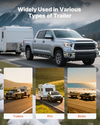 VEVOR Κλειδαριά Τρέιλερ Αντι-Κλοπής για Συμπλέκτες 46-58.7 mm, με 3...