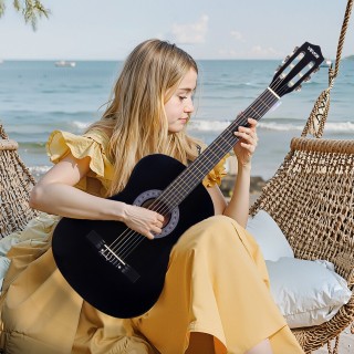 VEVOR Κλασική Κιθάρα, 960 mm, Ξύλινη Κιθάρα για Αρχάριους, Μαύρη JB... VEVOR Κλασική Κιθάρα, 960 mm, Ξύλινη Κιθάρα για Αρχάριους, Μαύρη JB...