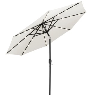 BAKAJI Ομπρελόκηπος 270 cm Φώτα LED Ομπρέλα Μπεζ Αντιανεμικό Εξωτε... BAKAJI Ομπρελόκηπος 270 cm Φώτα LED Ομπρέλα Μπεζ Αντιανεμικό Εξωτε...