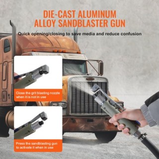 VEVOR Αμμοβολή 20 Γαλόνια 60-110 PSI με 4 Ακροφύσια  PSG20JL6125PUW...