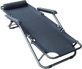 BAKAJI  Καρέκλα Πολυθρόνα Εξωτερικού Χώρου Κήπου Ανακλινόμενη σε Ξα...