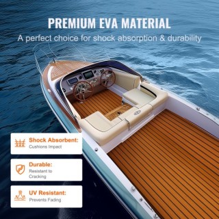VEVOR Δάπεδο Σκάφους EVA Foam 94.5 x 35.4, Αντιολισθητικό Αυτοκόλλη...