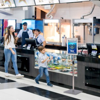 Costway  Ρυθμιζόμενη Βάση Πληροφοριών με Πλαίσιο Αλουμινίου και Στή...