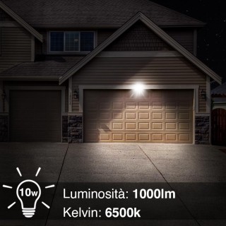 BAKAJI Σετ 2 Fari LED 10W Υψηλής Φωτεινότητας 1000lm Λευκός Προβολέ... BAKAJI Σετ 2 Fari LED 10W Υψηλής Φωτεινότητας 1000lm Λευκός Προβολέ...