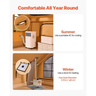 VEVOR Φουσκωτή Σκηνή Glamping 5-8 Ατόμων με Αντλία KJZP431MCQWZ4I93RV0 VEVOR Φουσκωτή Σκηνή Glamping 5-8 Ατόμων με Αντλία KJZP431MCQWZ4I93RV0