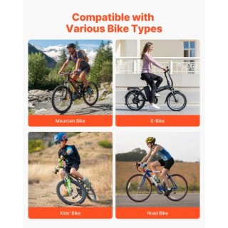 VEVOR Ράφι Ποδηλάτων Δαπέδου για 6 Ποδήλατα με 3-Ιντσες Ελαστικά JY...