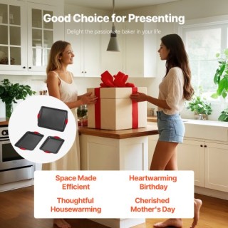 VEVOR Σετ Ταψιών Ψησίματος 3 Τεμαχίων Αντικολλητικό από Ανθρακοχάλυ... VEVOR Σετ Ταψιών Ψησίματος 3 Τεμαχίων Αντικολλητικό από Ανθρακοχάλυ...