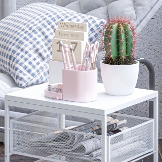 Τρόλεϊ αποθήκευσης HOMCOM 3 επιπέδων από μοριοσανίδα και χάλυβα, 34... Τρόλεϊ αποθήκευσης HOMCOM 3 επιπέδων από μοριοσανίδα και χάλυβα, 34...