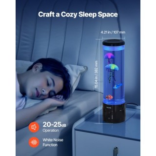 VEVOR Λάμπα Υδροσωλήνα Αισθητήριου με 16 Χρώματα και Τηλεχειριστήρι...