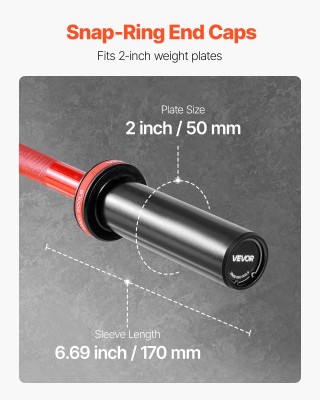 VEVOR 120 εκ Μπάρα Ολυμπιακού Τύπου, 500 lbs Αντοχή, Κατάλληλη για ... VEVOR 120 εκ Μπάρα Ολυμπιακού Τύπου, 500 lbs Αντοχή, Κατάλληλη για ...