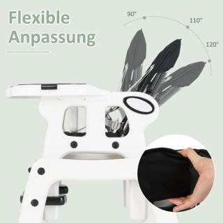 Costway Πολυλειτουργική Μαύρη Καρέκλα Μωρού 3 σε 1 BB5604BK Costway Πολυλειτουργική Μαύρη Καρέκλα Μωρού 3 σε 1 BB5604BK