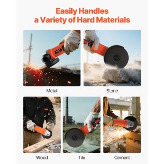 VEVOR Ηλεκτρικός Γωνιακός Τροχός 177.8mm, 8.2Α 8500RPM με Ρυθμιζόμε...
