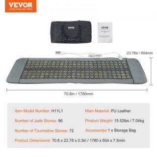 VEVOR Θερμαντικό Υπόστρωμα Υπέρυθρης Ακτινοβολίας με 96 Φυσικούς Ν... VEVOR Θερμαντικό Υπόστρωμα Υπέρυθρης Ακτινοβολίας με 96 Φυσικούς Ν...