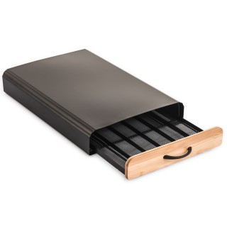 BAKAJI Μεταλλική Θήκη Συρταριού για Κάψουλες Καφέ, Φακελάκια Τσαγιο...