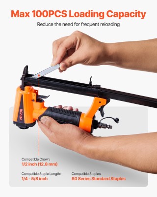 VEVOR Πνευματικό Πιστόλι Καρφώματος 21 Γκαζ, για 80 Series, 12.8mm ...