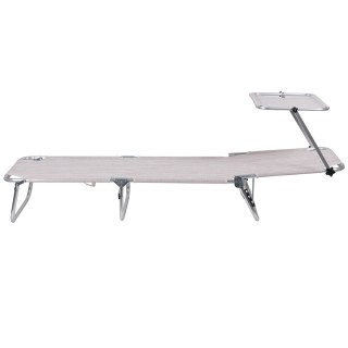 Galileo Αναδιπλούμενο Αλουμινένιο Κρεβάτι Παραλίας με Ρυθμιζόμενη Π...