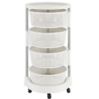 BAKAJI Κουζίνα Καροτσάκι Ανοξείδωτο Ατσάλι με 4 Αναδιπλούμενα Ράφι... BAKAJI Κουζίνα Καροτσάκι Ανοξείδωτο Ατσάλι με 4 Αναδιπλούμενα Ράφι...