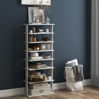 Costway  Κάθετος Οργανωτής Παπουτσιών με 7 Ράφια και Διπλές Σειρές ...