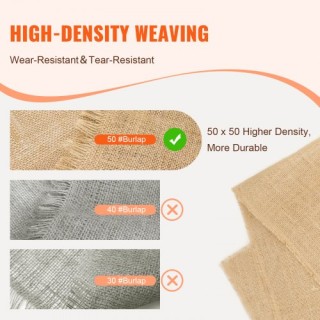 VEVOR  Ρολό Υφάσματος Λινάτσας 36x150 για Χειροτεχνίες & Φυτά CMBJ3...