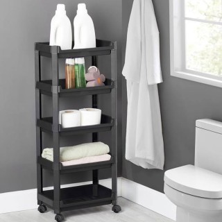 BAKAJI  Καρότσι Εξοικονόμησης Χώρου Κουζίνας Μπάνιου Πολυχρηστικό Ρ...