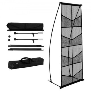 VEVOR Σταντ Προβολής Φυλλαδίων 4 Επιπέδων με 8 Θήκες Δικτυωτής Κατα...