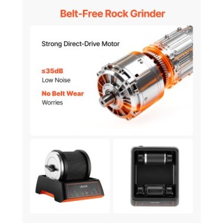 VEVOR Κιτ Λείανσης Πετρωμάτων με 4 Ταχύτητες και Χρονόμετρο 9 Ημερώ... VEVOR Κιτ Λείανσης Πετρωμάτων με 4 Ταχύτητες και Χρονόμετρο 9 Ημερώ...