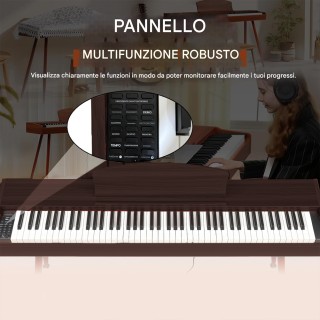 BAKAJI Ηλεκτρικό Πιάνο με 88 Πλήκτρα και Πεντάλ σε Χρώμα Μαόνι 0284... BAKAJI Ηλεκτρικό Πιάνο με 88 Πλήκτρα και Πεντάλ σε Χρώμα Μαόνι 0284...