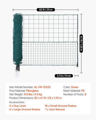 VEVOR Προσωρινός Φράχτης Πλαστικής Πλέξης με Πάσσαλους και Σχοινιά ... VEVOR Προσωρινός Φράχτης Πλαστικής Πλέξης με Πάσσαλους και Σχοινιά ...