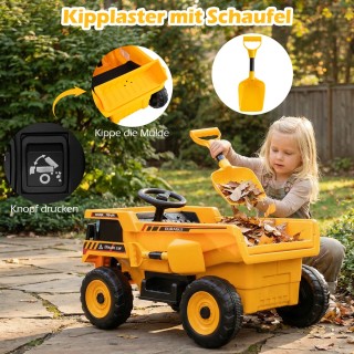 Costway Ηλεκτρικό Φορτηγό Ανατρεπόμενο 24V για Παιδιά με Γονική Λει...