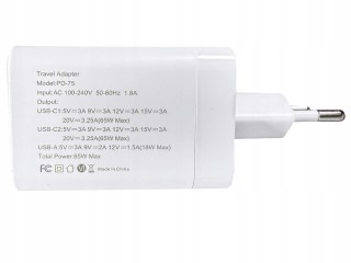 Verk Group  Γρήγορος Φορτιστής 65W USB με Καλώδιο USB-C Συμβατός με...