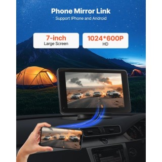 VEVOR Οθόνη Αυτοκινήτου 7 με CarPlay, Android Auto & Κάμερα Οπισθοπ...
