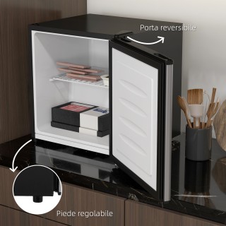 HOMCOM Φορητό Ψυγείο 35L με Αφαιρούμενο Ράφι και Ρυθμιζόμενη Θερμοκ...