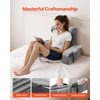 VEVOR Μαξιλάρι Στήριξης Πλάτης με Αφαιρούμενο Προσκέφαλο και 3 Τσέπ... VEVOR Μαξιλάρι Στήριξης Πλάτης με Αφαιρούμενο Προσκέφαλο και 3 Τσέπ...