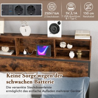 Costway Μεταλλικό Βιομηχανικό Κρεβάτι Πλατφόρμας με Ενσωματωμένη Πρ... Costway Μεταλλικό Βιομηχανικό Κρεβάτι Πλατφόρμας με Ενσωματωμένη Πρ...