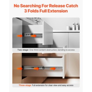 VEVOR Συρόμενοι Οδηγοί Ντουλαπιού Πλευρικής Τοποθέτησης 18 ιντσών 1... VEVOR Συρόμενοι Οδηγοί Ντουλαπιού Πλευρικής Τοποθέτησης 18 ιντσών 1...