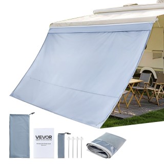 VEVOR Οθόνη Σκίασης RV Awning 2 x 3.3 m με PU Κάλυμμα UV50+ για Τέν...