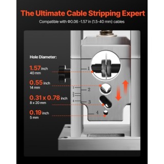 VEVOR Ηλεκτρική Αυτόματη Μηχανή Απογύμνωσης Καλωδίων 400W 0.06-1.57... VEVOR Ηλεκτρική Αυτόματη Μηχανή Απογύμνωσης Καλωδίων 400W 0.06-1.57...