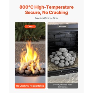 VEVOR 30 Τεμάχια Κεραμικές Πέτρες Φωτιάς 5-7.6 εκ Επαναχρησιμοποιού... VEVOR 30 Τεμάχια Κεραμικές Πέτρες Φωτιάς 5-7.6 εκ Επαναχρησιμοποιού...