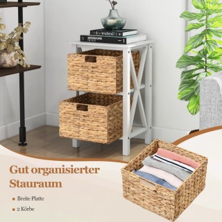 Costway Πολυλειτουργικό Κομοδίνο με Αποσπώμενα Καλάθια από Θαλάσσι... Costway Πολυλειτουργικό Κομοδίνο με Αποσπώμενα Καλάθια από Θαλάσσι...