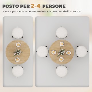 HOMCOM Στρογγυλό Τραπέζι Φαγητού Βιομηχανικού Στυλ με Χιαστί Ατσάλι... HOMCOM Στρογγυλό Τραπέζι Φαγητού Βιομηχανικού Στυλ με Χιαστί Ατσάλι...