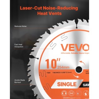 VEVOR Λεπίδα Κυκλικού Πριονιού 254mm, 50 Δόντια, Κοπή Ξύλου DPYJPDP... VEVOR Λεπίδα Κυκλικού Πριονιού 254mm, 50 Δόντια, Κοπή Ξύλου DPYJPDP...