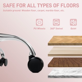 HOMCOM Ενισχυμένη Εργονομική Καρέκλα Γραφείου με Ρυθμιζόμενα Μπράτσ...