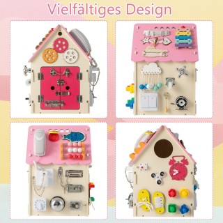 Costway Πολυλειτουργικό Παιχνιδόσπιτο Δραστηριοτήτων για Παιδιά TM1...