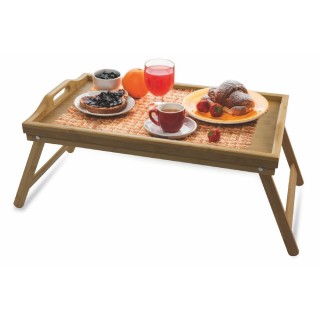 Galileo Πτυσσόμενος δίσκος κρεβατιού από μπαμπού και MDF με χειρολα...