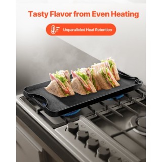 VEVOR Αντικολλητική Μαντεμένια Πλάκα Ψησίματος 20x10 Μαύρη SMJP2010... VEVOR Αντικολλητική Μαντεμένια Πλάκα Ψησίματος 20x10 Μαύρη SMJP2010...