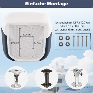 Costway Άνετη Καρέκλα Σκαφών από Αδιάβροχο PVC Δέρμα 59x55x51 cm NP... Costway Άνετη Καρέκλα Σκαφών από Αδιάβροχο PVC Δέρμα 59x55x51 cm NP...