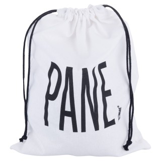 Villa dEste Home Διπλής Όψης Λευκή Βαμβακερή Τσάντα Ψωμιού με Σχοιν...