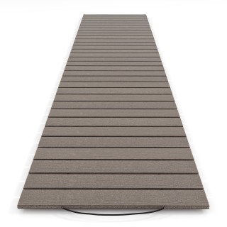 Costway  Αναδιπλούμενος Δρόμος Κήπου από HDPE, 242 x 55cm, Γκρι - Ι...